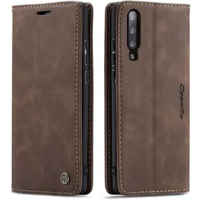 Galaxy A50 Case,Bpowe Leather Wallet Case Classic Design with Card Slot and Magnetic Closure Flip Fold Case for Samsung Galaxy A50 (Black)