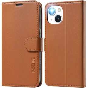 for iPhone 15 Wallet Case with Card Holder, [2 x Screen Protector] [Premium PU Leather] [RFID Blocking] [Shockproof TPU Inner Shell] Kickstand Cover for iPhone 15 6.1''(Green)