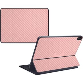 MightySkins Carbon Fiber Skin for Apple iPad Pro Smart Keyboard 11" (2018) - Solid Seafoam - Protective, Durable Textured Carbon Fiber Finish - Easy to Apply, Remove - Made in The USA