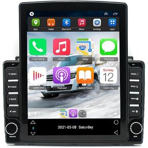 Android 13.0 Double Din Car Stereo for Nissan Frontier Xterra 2009-2014 9.7 Inch HD Touch Screen Car Audio Receiver with GPS Bluetooth CarPlay Android Auto Backup Camera
