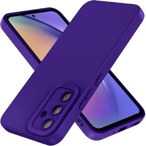 Samsung Galaxy a15 5g Case: Liquid Silicon Protective Military Grade Armor Samsung a15 Case, Heavy Duty Protection Phone Cases (Purple)