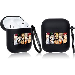 Oqplog for Airpod 2/1 Case - Hero Family, Cartoon Anime Design Cute 3D Funny for Airpods 1st 2nd Soft Silicone Cover Fashion Cool Fun Character Unique Air Pods Cases for Men Girls Women Boys Teen