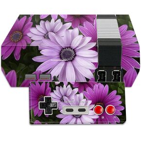 MightySkins Skin Compatible with Nintendo NES Classic Edition wrap Cover Sticker Skins Purple Flowers