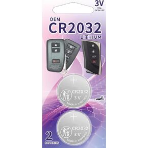 2Pack CR2032 Remote Key Fob Battery Replacement for Lexus (2013-2021) ES300 ES350 GS350 GS450H IS300 IS350 LX570 NX200 NX200T RC300 RC200 RCF RX350 RX450H Smart Key Remote Fobs (HYQ14FBB HYQ14FBA)
