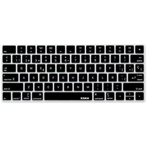 XSKN Spanish Language Keyboard Silicone Skin Protective Film for Apple Magic Keyboard (MLA22LL/A) US Layout - Black