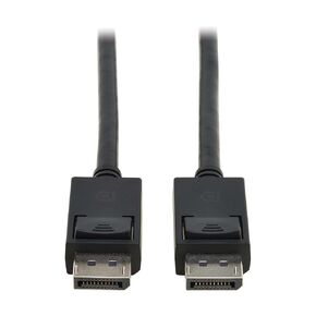 Tripp Lite 8K @ 60Hz DisplayPort 2.1 Cable with Latching Connectors (M/M), 6 Feet / 1.8 Meters, 40 Gbps, HDR, HBR3, MST, 4:4:4, HDCP 2.2, Black, Lifetime Manufacturer's Warranty (P580-006-8K6-2)