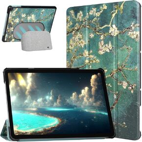 Caweet Case for Google Pixel Tablet 2023 11 Inch - Ultra Slim Lightweight Hard Back Shell Tri-Fold Stand Cover with Auto Sleep/Wake, Glitter Purple