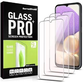 [3-Pack Screen Protector for Samsung Galaxy A32 5G / M12 Tempered Glass, 9H Hardness, Bubble Free, Easy to Install