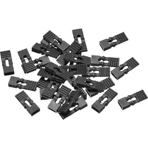 uxcell 30pcs 2.54mm Pin Header Jumper Cap Lengthened Short Circuit Connection Cap Mini Micro Jumper Bridge Plug Black