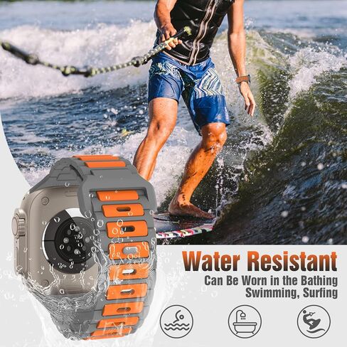 TiMOVO Watch Band Compatible with Apple Watch Band 42/44/45/46/49mm, Soft Silicone Sport Breathable Replacement Watch Straps for iWatch Ultra 2/Ultra/Series 10/9/8/7/6/5/4/3/2/1/SE in Saudi Arabia