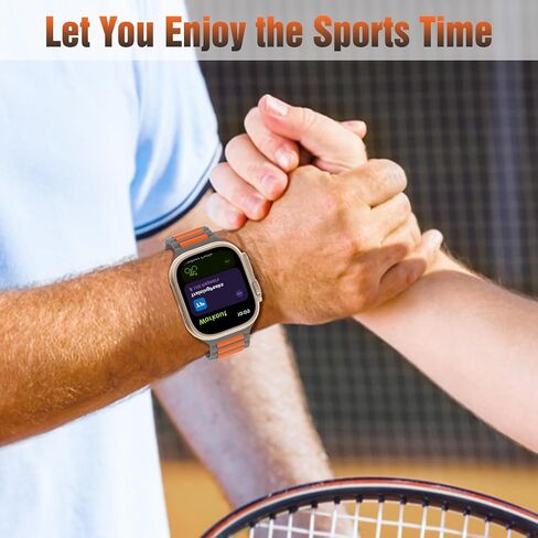 TiMOVO Watch Band Compatible with Apple Watch Band 42/44/45/46/49mm, Soft Silicone Sport Breathable Replacement Watch Straps for iWatch Ultra 2/Ultra/Series 10/9/8/7/6/5/4/3/2/1/SE in Saudi Arabia