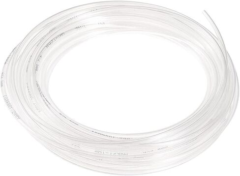 DMiotech 2.5mmx4mm Pneumatic Tubing, 12 Meters/39.4ft Air Compressor PU Line Hose Tube for Water Fluid Transfer, Transparent in Saudi Arabia