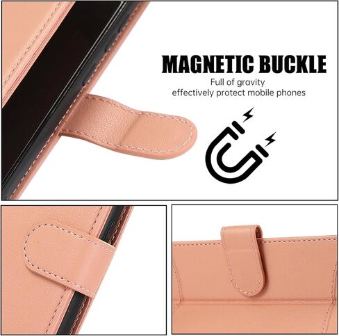 حافظة محفظة لهاتف سامسونج جالاكسي S23 بلس S23+ 5G مع حزام معصم وأشرطة كتف وحامل بطاقات قابل للطي 7+ فتحات بطاقة RFID غطاء هاتف لهاتف S23plus 23S + S 23 23+ SM-S916U 6.6 بوصة بني in Kuwait