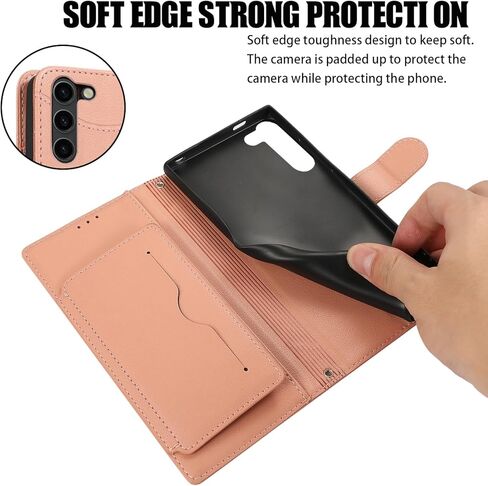 حافظة محفظة لهاتف سامسونج جالاكسي S23 بلس S23+ 5G مع حزام معصم وأشرطة كتف وحامل بطاقات قابل للطي 7+ فتحات بطاقة RFID غطاء هاتف لهاتف S23plus 23S + S 23 23+ SM-S916U 6.6 بوصة بني in Kuwait