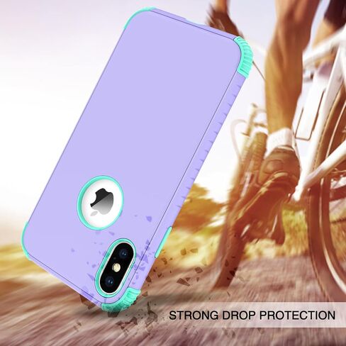 BENTOBEN for iPhone Xs Max Case, Phone Case iPhone Xs MAX, Heavy Duty 2 in 1 Full Rugged Shockproof Protection Hybrid Hard PC Bumper Drop Protective Girl Women Boy iPhone XsMax Cover,Dark Green/Black in Saudi Arabia