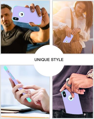 BENTOBEN for iPhone Xs Max Case, Phone Case iPhone Xs MAX, Heavy Duty 2 in 1 Full Rugged Shockproof Protection Hybrid Hard PC Bumper Drop Protective Girl Women Boy iPhone XsMax Cover,Dark Green/Black in Saudi Arabia