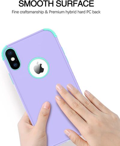 BENTOBEN for iPhone Xs Max Case, Phone Case iPhone Xs MAX, Heavy Duty 2 in 1 Full Rugged Shockproof Protection Hybrid Hard PC Bumper Drop Protective Girl Women Boy iPhone XsMax Cover,Dark Green/Black in Saudi Arabia