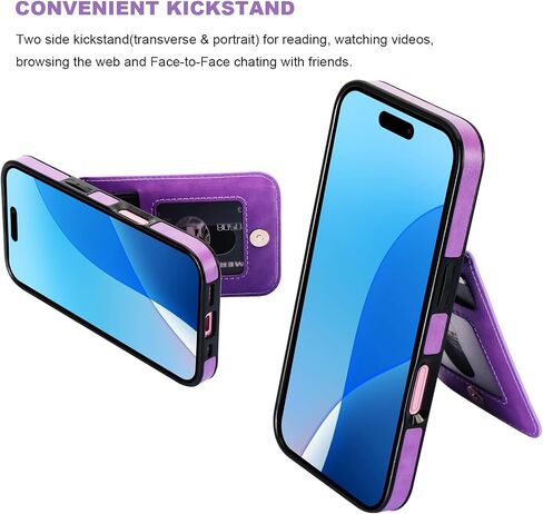 Vaburs for iPhone 16 Wallet Case, Kickstand Case with Credit Card Holder, Embossed Mandala Floral Pattern Premium PU Leather Magnetic Closure Shockproof Protective Flip Cover 6.1" (Green) in Kuwait
