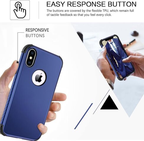 BENTOBEN for iPhone Xs Max Case, Phone Case iPhone Xs MAX, Heavy Duty 2 in 1 Full Rugged Shockproof Protection Hybrid Hard PC Bumper Drop Protective Girl Women Boy iPhone XsMax Cover,Dark Green/Black in Saudi Arabia