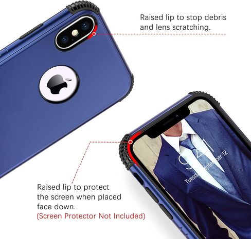BENTOBEN for iPhone Xs Max Case, Phone Case iPhone Xs MAX, Heavy Duty 2 in 1 Full Rugged Shockproof Protection Hybrid Hard PC Bumper Drop Protective Girl Women Boy iPhone XsMax Cover,Dark Green/Black in Saudi Arabia