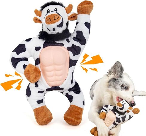 Squeaky Elastic Dog Toy for Boredom, Stuffed Animals Toy with Crinkle Paper, Tough Dog Chew Toy Tug-of-war Toy for Chewers, Interactive Puppy Toy for Small Medium Large Breed (Giraffe) in Saudi Arabia