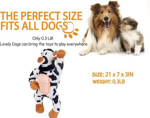 Squeaky Elastic Dog Toy for Boredom, Stuffed Animals Toy with Crinkle Paper, Tough Dog Chew Toy Tug-of-war Toy for Chewers, Interactive Puppy Toy for Small Medium Large Breed (Giraffe) in Saudi Arabia