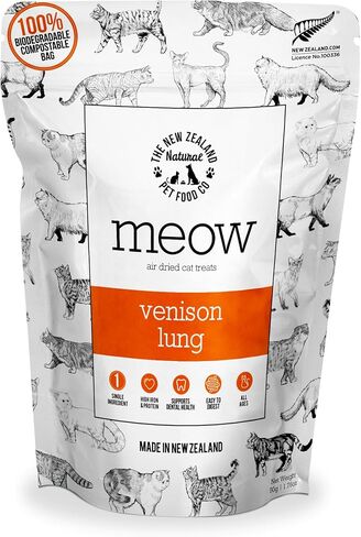 The New Zealand Natural Pet Food Co MEOW Freeze Dried Cat Treats - Beef Green Tripe with New Zealand Green Mussel, High Protein, Healthy Cat Snacks and Toppers, All Natural for all Life Stages, 1.4 oz in Kuwait