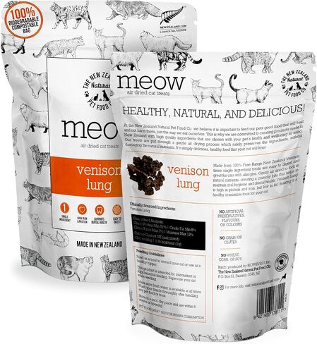 The New Zealand Natural Pet Food Co MEOW Freeze Dried Cat Treats - Beef Green Tripe with New Zealand Green Mussel, High Protein, Healthy Cat Snacks and Toppers, All Natural for all Life Stages, 1.4 oz in Kuwait