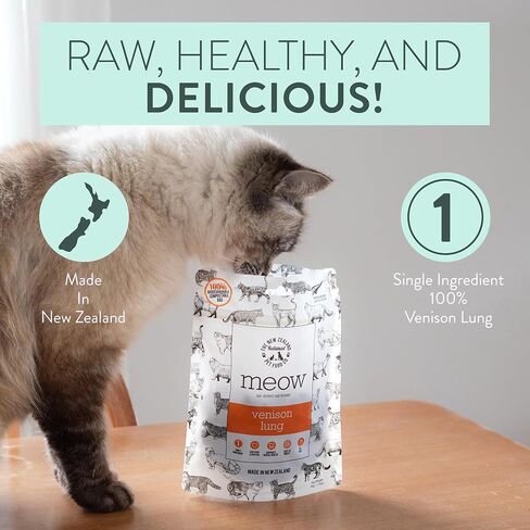 The New Zealand Natural Pet Food Co MEOW Freeze Dried Cat Treats - Beef Green Tripe with New Zealand Green Mussel, High Protein, Healthy Cat Snacks and Toppers, All Natural for all Life Stages, 1.4 oz in Kuwait