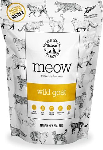 The New Zealand Natural Pet Food Co MEOW Freeze Dried Cat Treats - Beef Green Tripe with New Zealand Green Mussel, High Protein, Healthy Cat Snacks and Toppers, All Natural for all Life Stages, 1.4 oz in Kuwait