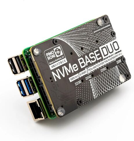 قاعدة NVMe للوحة تمديد Raspberry Pi 5 M.2 HAT PCIe (M.2 2230 إلى 2280 مدعومة) (0 تيرابايت (ثنائي)) in Kuwait