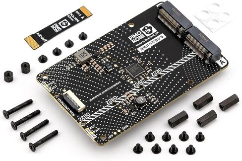 قاعدة NVMe للوحة تمديد Raspberry Pi 5 M.2 HAT PCIe (M.2 2230 إلى 2280 مدعومة) (0 تيرابايت (ثنائي)) in Kuwait