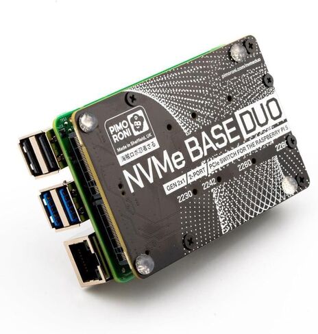 قاعدة NVMe للوحة تمديد Raspberry Pi 5 M.2 HAT PCIe (M.2 2230 إلى 2280 مدعومة) (0 تيرابايت (ثنائي)) in Kuwait