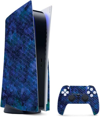 غلاف ألعاب MightySkins من ألياف الكربون لحزمة PS5 / PlayStation 5 - Acid Trippy | لمسة نهائية متينة من ألياف الكربون | سهل التطبيق وتغيير النمط | صنع في الولايات المتحدة الأمريكية in Saudi Arabia