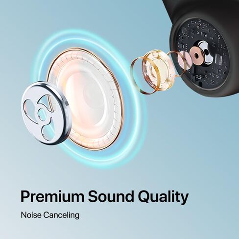 Beatry Bone Conduction Headphones, Open Ear Wireless Bluetooth Earbuds with Mic for Running Driving Work Kids, Noise Cancelling Soundrevv Earphones, Rubber Material Extended Wear, Black in Saudi Arabia