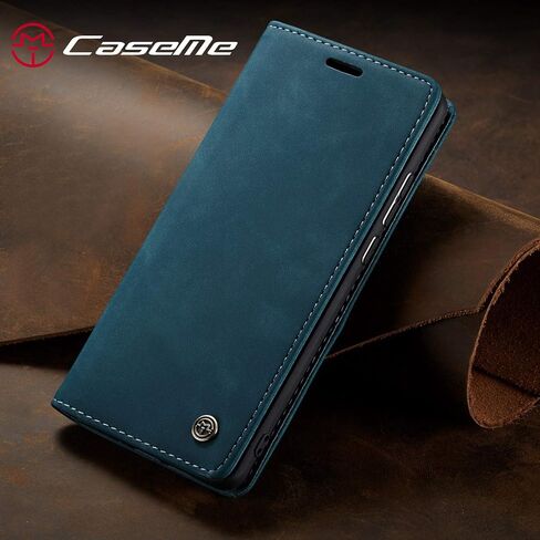 Galaxy A50 Case,Bpowe Leather Wallet Case Classic Design with Card Slot and Magnetic Closure Flip Fold Case for Samsung Galaxy A50 (Black) in Saudi Arabia