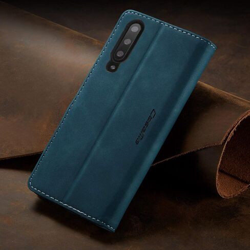 Galaxy A50 Case,Bpowe Leather Wallet Case Classic Design with Card Slot and Magnetic Closure Flip Fold Case for Samsung Galaxy A50 (Black) in Saudi Arabia