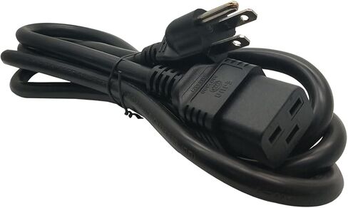 Nema 5-15P to IEC320 C19 Power Cable,American Standard 5-15P Male to C19 Three Horizontals 16A Female Plug,Power Line for PDU/UPS (5-15P to C19-1.8M/5.9FT) in Saudi Arabia