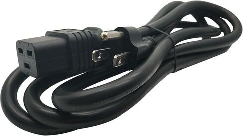 Nema 5-15P to IEC320 C19 Power Cable,American Standard 5-15P Male to C19 Three Horizontals 16A Female Plug,Power Line for PDU/UPS (5-15P to C19-1.8M/5.9FT) in Saudi Arabia