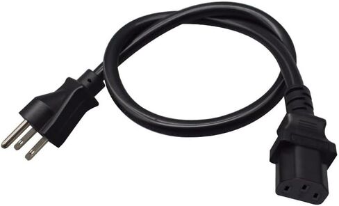 Nema 5-15P to IEC320 C19 Power Cable,American Standard 5-15P Male to C19 Three Horizontals 16A Female Plug,Power Line for PDU/UPS (5-15P to C19-1.8M/5.9FT) in Saudi Arabia