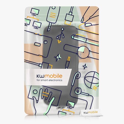 حافظة kwmobile من النيوبرين متوافقة مع Logitech K360 - حافظة للوحة المفاتيح وغطاء سفر ناعم - أسود in Kuwait