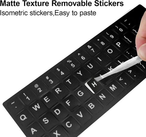Korean Keyboard Stickers, 3PCS Pack Universal Black Sticker in Korean, Computer Keyboard Stickers for Faster Keyboard Identification, Good Stickiness Sticker in Saudi Arabia