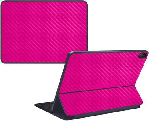 MightySkins Carbon Fiber Skin for Apple iPad Pro Smart Keyboard 11" (2018) - Solid Seafoam - Protective, Durable Textured Carbon Fiber Finish - Easy to Apply, Remove - Made in The USA in Saudi Arabia