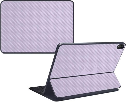 MightySkins Carbon Fiber Skin for Apple iPad Pro Smart Keyboard 11" (2018) - Solid Seafoam - Protective, Durable Textured Carbon Fiber Finish - Easy to Apply, Remove - Made in The USA in Saudi Arabia