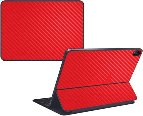 MightySkins Carbon Fiber Skin for Apple iPad Pro Smart Keyboard 11" (2018) - Solid Seafoam - Protective, Durable Textured Carbon Fiber Finish - Easy to Apply, Remove - Made in The USA in Saudi Arabia