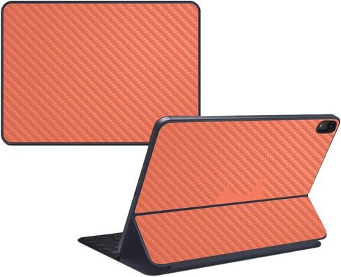 MightySkins Carbon Fiber Skin for Apple iPad Pro Smart Keyboard 11" (2018) - Solid Seafoam - Protective, Durable Textured Carbon Fiber Finish - Easy to Apply, Remove - Made in The USA in Saudi Arabia