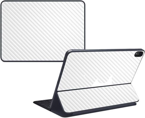 MightySkins Carbon Fiber Skin for Apple iPad Pro Smart Keyboard 11" (2018) - Solid Seafoam - Protective, Durable Textured Carbon Fiber Finish - Easy to Apply, Remove - Made in The USA in Saudi Arabia