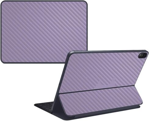MightySkins Carbon Fiber Skin for Apple iPad Pro Smart Keyboard 11" (2018) - Solid Seafoam - Protective, Durable Textured Carbon Fiber Finish - Easy to Apply, Remove - Made in The USA in Saudi Arabia