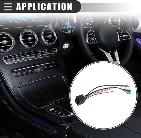 سلك مشغل أقراص مضغوطة ستيريو للسيارة Motoforti، قابس تثبيت محول راديو سلك السرج، لسيارة Audi A4 2000-2008، بلاستيك، 70-1786، أسود in Saudi Arabia