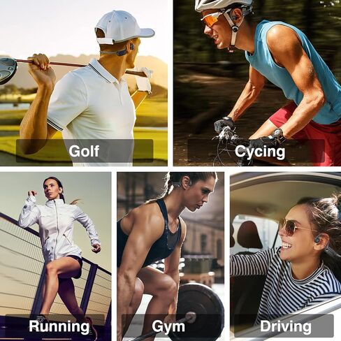Bone Conduction Headphones, 2023 Upgraded Open-Ear Wireless Bluetooth Sports Headphones with Mic, 10Hr Playtime, Bluetooth 5.2 Wireless Earphones Waterproof for Workout, Running, Biking, Hiking, Gym in Saudi Arabia